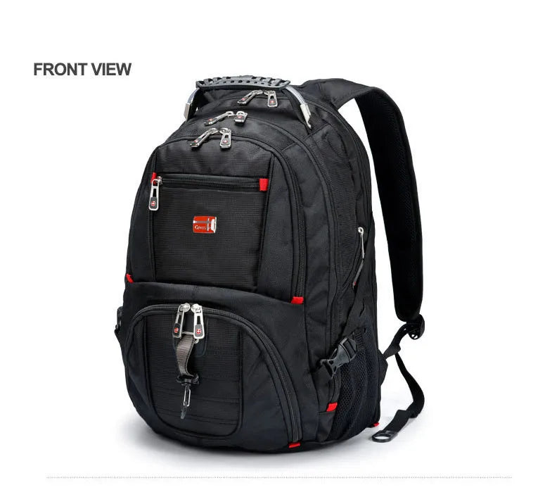 Swiss-Multifunctional bags Durable 17 Inch Laptop Backpack, Travel Bag,College Bookbag,USB Charging Port,Water Resistant