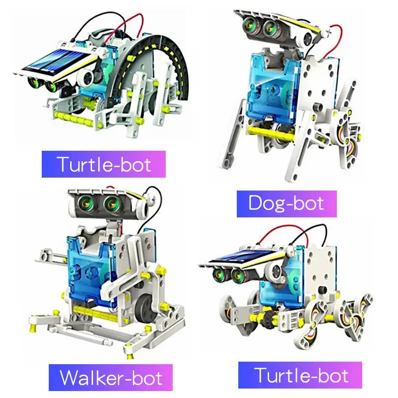 STEM Educational Solar Robot Kit 13 Forms Transformation DIY Science Toys for Kids School Gift for Boys