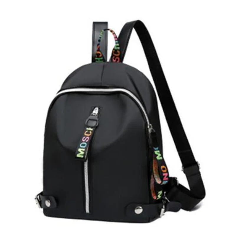 Anti-theft Backpack Waterproof Fabric Large Female Shoulder Bag Teenage Large Capacity Simple Casual Travel Bagpack