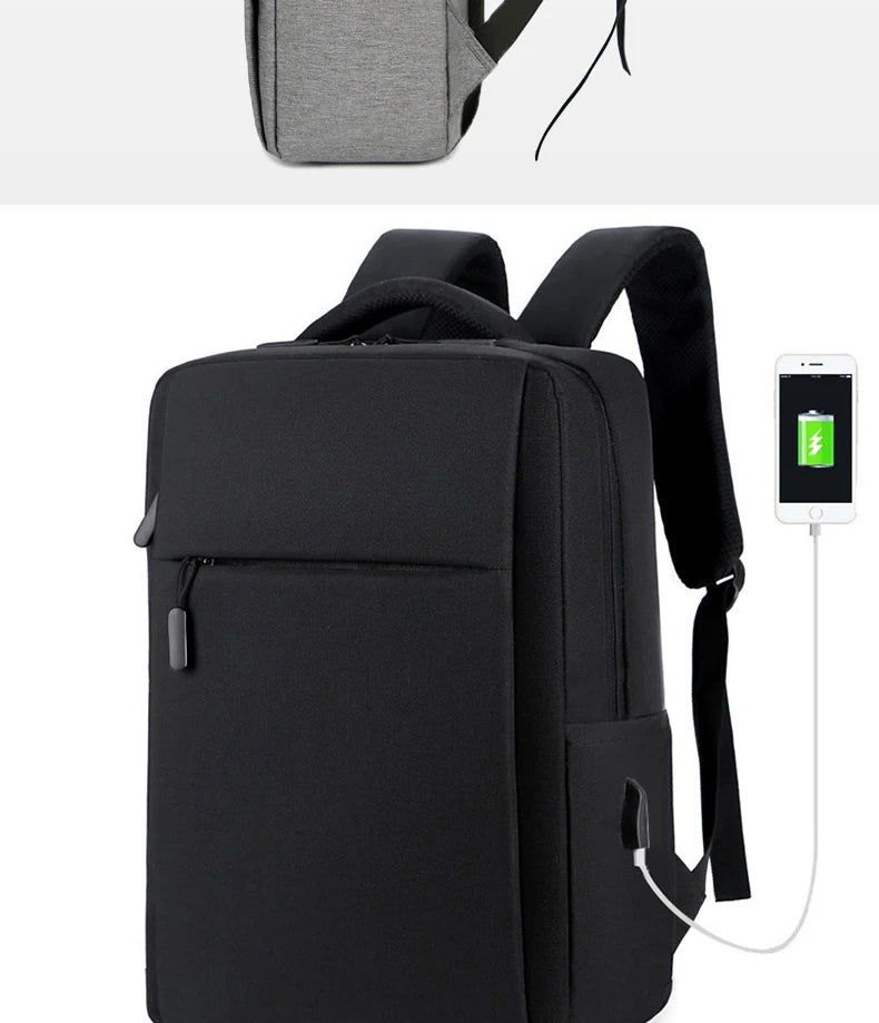 Mochila sencilla y elegante, mochila multifuncional de gran capacidad para desplazamientos, viajes de negocios, bolso para computadora de estudiante-ll