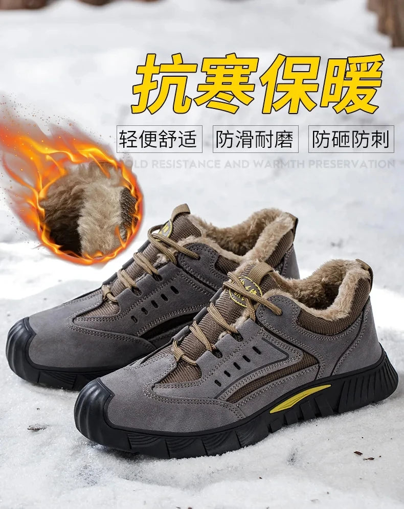 Botas de invierno 2023 para hombre, zapatos indestructibles, zapatos de seguridad con aislamiento de 6 kV, botas de trabajo a prueba de pinchazos para hombre, zapatos de protección de seguridad