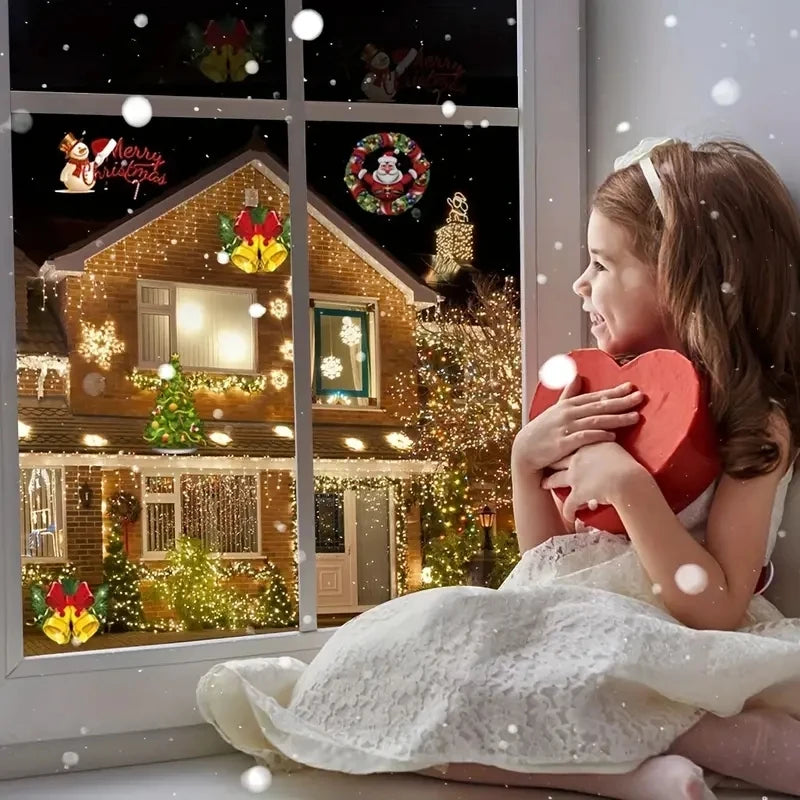 1pc-Christmas Storm 16 Pattern Rotating Projection Lamp Indoor Christmas Decoration