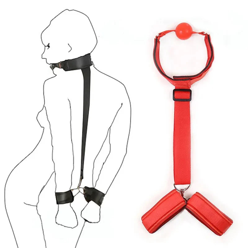 Esposas, juego de bondage, sistema de correas de sujeción para cama BDSM, esposas para muñecas y tobillos para adultos, juguete sexual erótico para mujeres, parejas, esclavos