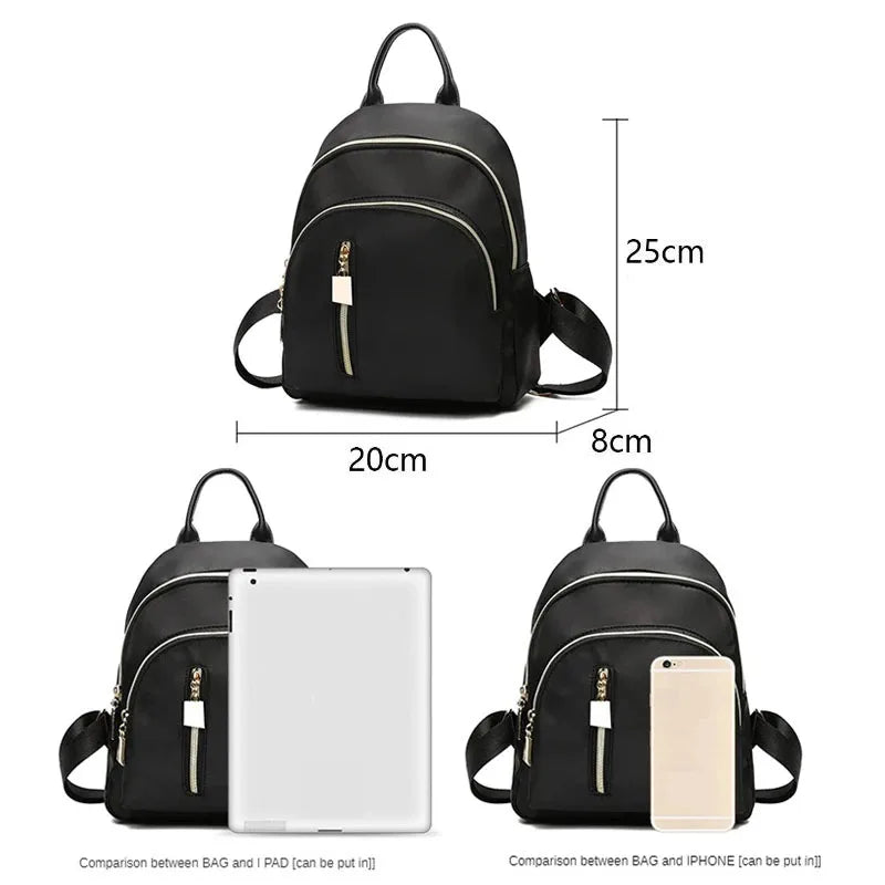 2024 New Designer Fashion Women Backpack Mini Soft Touch Multi-Function Small Backpack Female Ladies Shoulder Bag Girl Purse