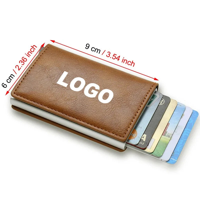 Rfid Credit Card Holder Men Wallets Bank Cardholder Leather Wallets For Bmw 3 E46 G20 E90 E60 F10 F20 F30 E39 M car accessories