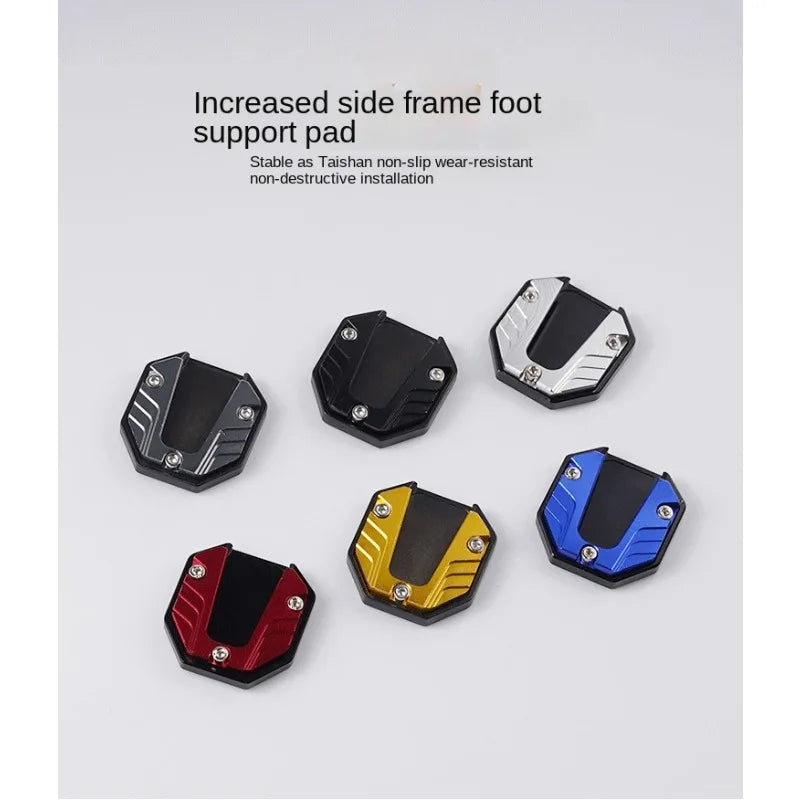 Universal Scooter Motorcycle Bike Kickstand Extender Foot Side Stand Extension Pad Support Plate Anti-skid Enlarged Base