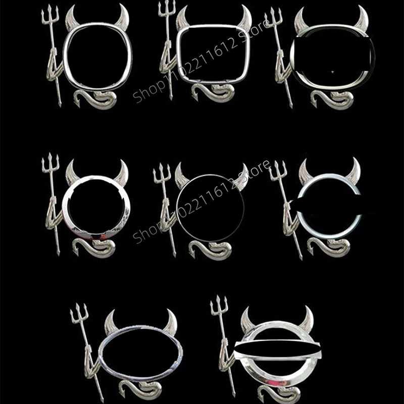 Car 3D Demon Emblem Logo Decals Stickers for Volkswagen Benz BMW Toyota Hyundai  Nissan Mazda Exterior Devil Styling Decoration