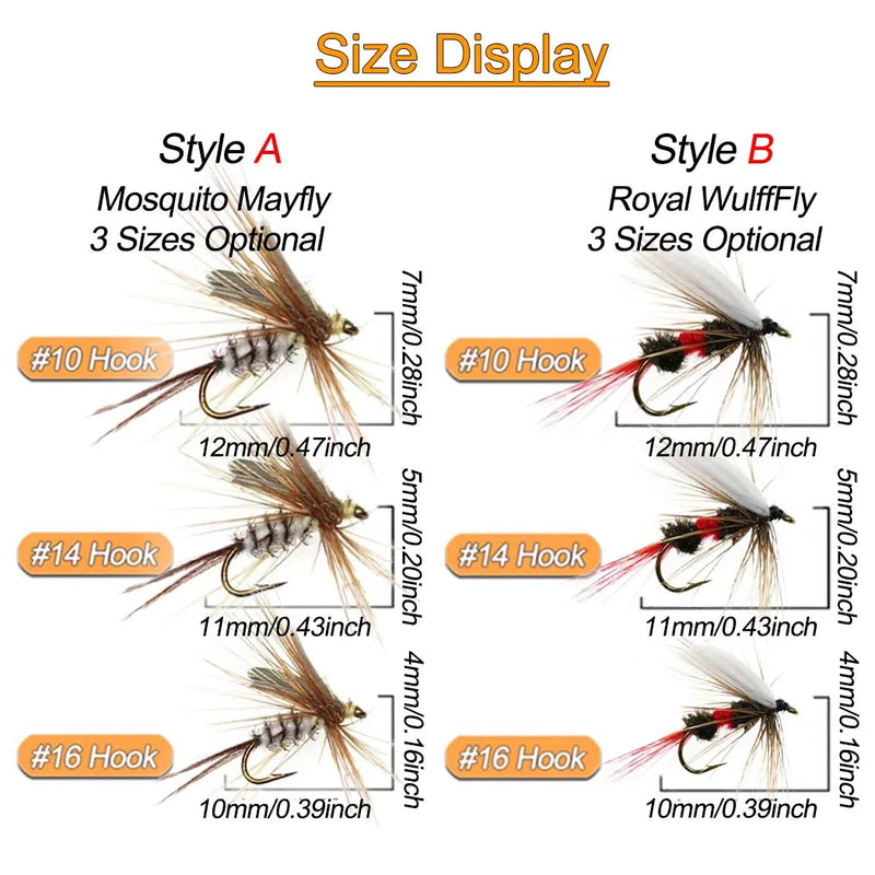 3Pcs Wet Fly Flies for Trout Fishing Flies Artificial Insect Hook Bait Mosquito Fly Fishing Trout Lures