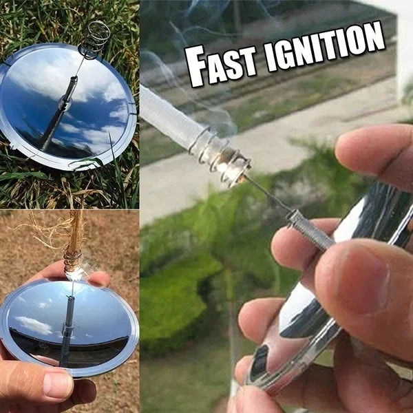 Solar Igniter Camping Outdoor Fire Making Tools Outdoor Fire Catching Equipment Combat Readiness Materials