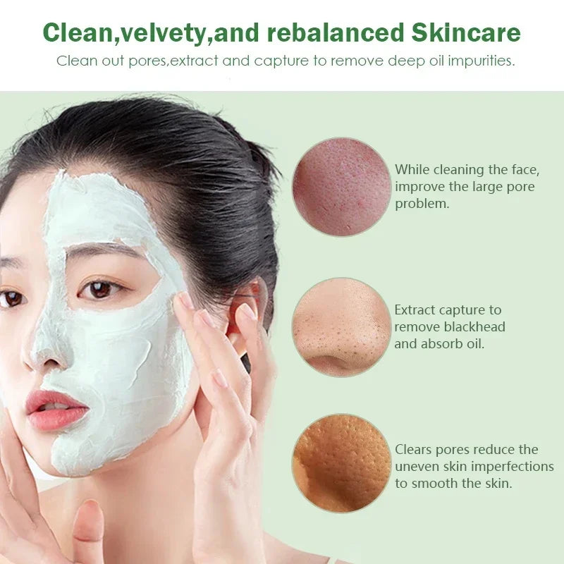 Blackhead Remover Face Mask Cream Deep Cleansing Mask Facial Dispel Acne Blemish Shrink Pores Korean Beauty Cosmetics Skin Care