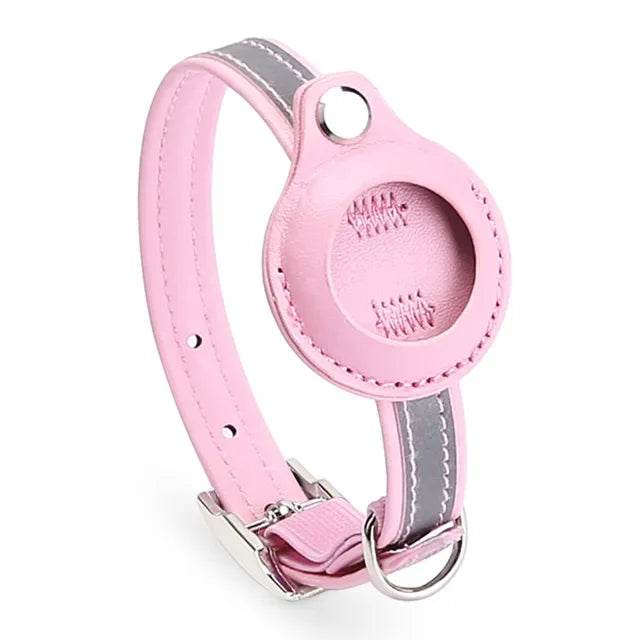 Cat AirTag Holder Collar Breakaway Reflective Strips Adjustable Kitten Collar Waterproof Cat Bell Collar Pet Air Tag Case