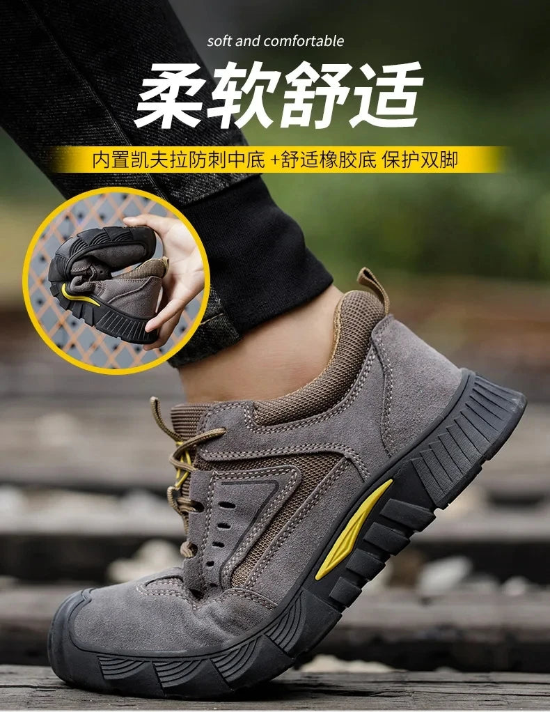 Botas de invierno 2023 para hombre, zapatos indestructibles, zapatos de seguridad con aislamiento de 6 kV, botas de trabajo a prueba de pinchazos para hombre, zapatos de protección de seguridad