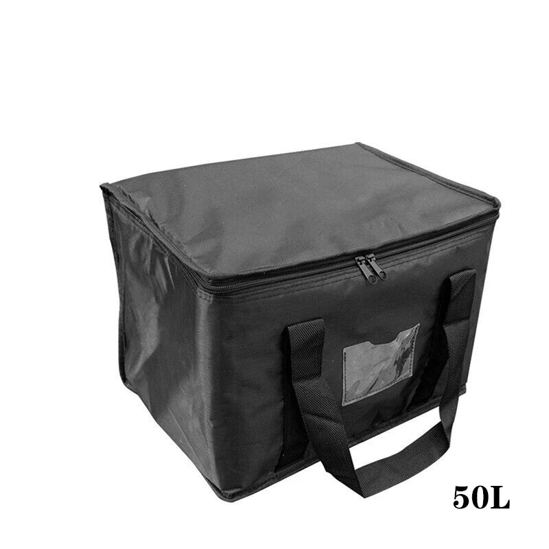 Large Capacity Cooler Bag Portable Zipper Thermal Lunch Bags Insulated Freezer Bag Camping Picnic Bag Camping Tin Foil Food Bags