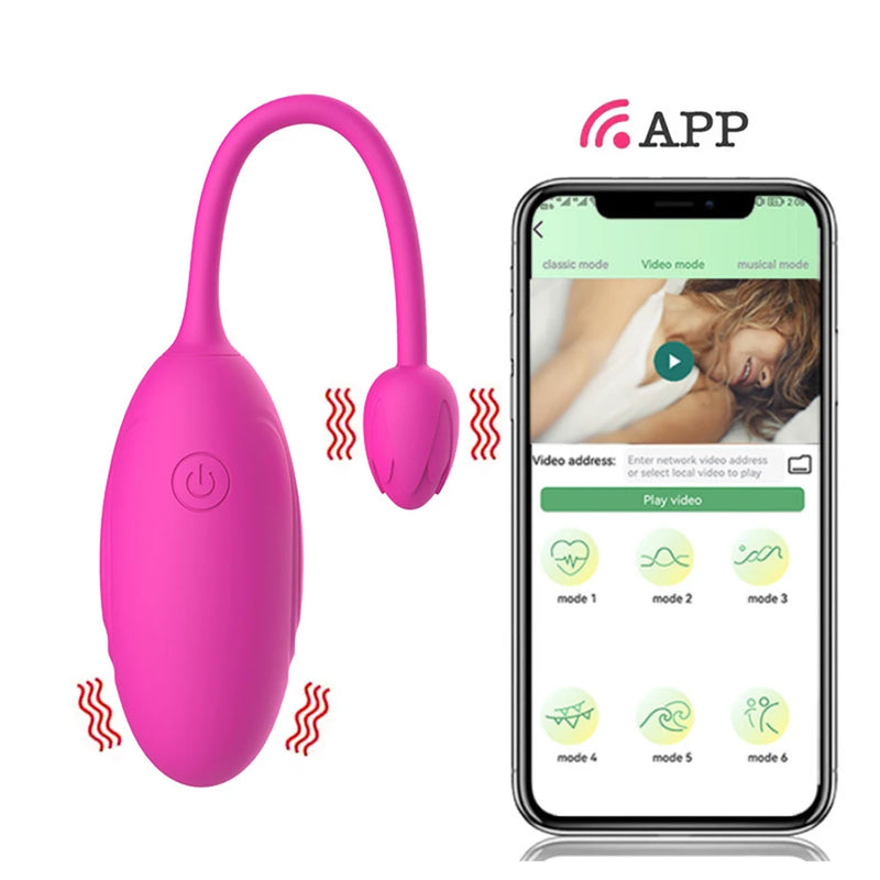 Wireless Bluetooth G Spot Dildo Vibrator for Women APP Remote Control Wear Vibrating Egg Clit Female Vibrating Panties Sex Toys