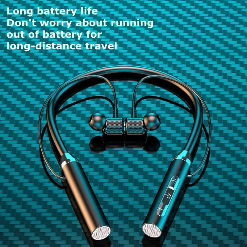 Bluetooth5.0 Wireless Earphones agnetic Sport Headset Halter Waterproof TWS Neckband Headphone 9D HiFi Stereo Earbuds For Xiaomi