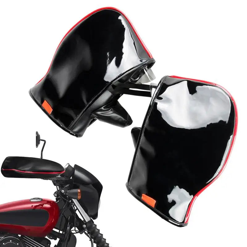 1 Pair Waterproof Snowmobile Gloves Motorcycles Handlebar Warmer Gloves Motorbikes Riding Winter Muffs Accessoris For Cycling