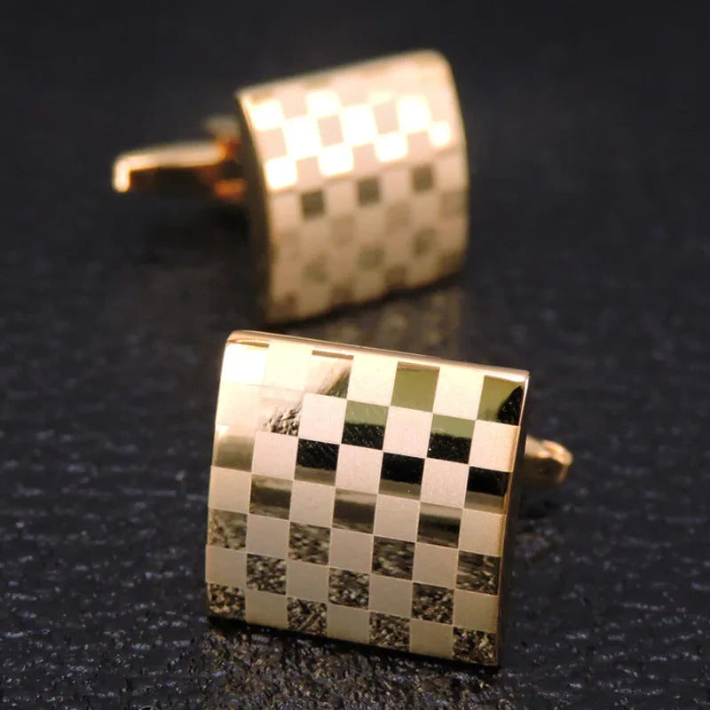 High Quality Cufflinks Luxury Cuff Links Mens French Square Button Shirts Accessories Business Jewelry