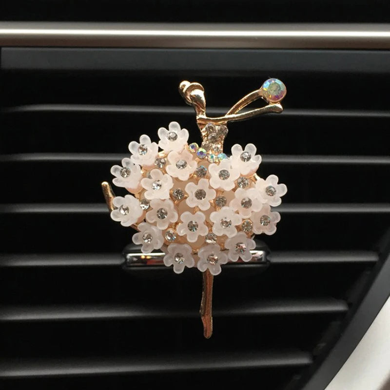 Ballet Girl Car Air Freshener Car Fragrance Perfume Clip Diffuser Auto Vent Scent Parfum Diffuser Car Decor Interior Accessories