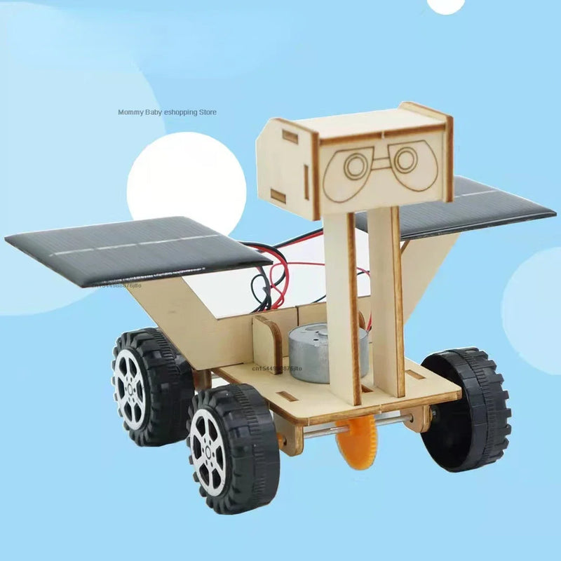 Kit de experimentos para proyectos escolares de ciencia hechos a mano para niños, kit de exploración solar de madera con forma de luna para niños, STEM educativo