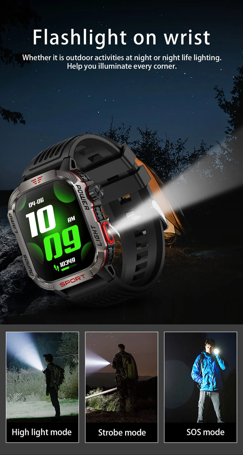 2024 New Outdoor Professional Sports GPS Smart Watch Men Heart Rate Bluetooth Call 3ATM Waterproof Swimming Fitness Smartwatches