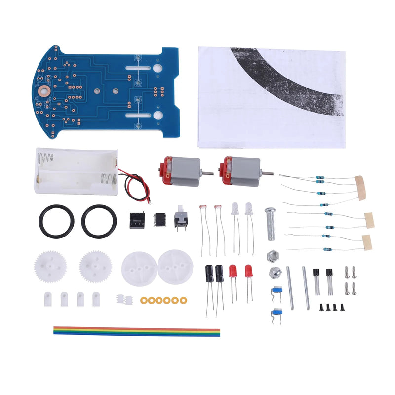 Smart Car DIY Electronics Kit Soldering Project Practice Line Following Robot For STEM Student Education School